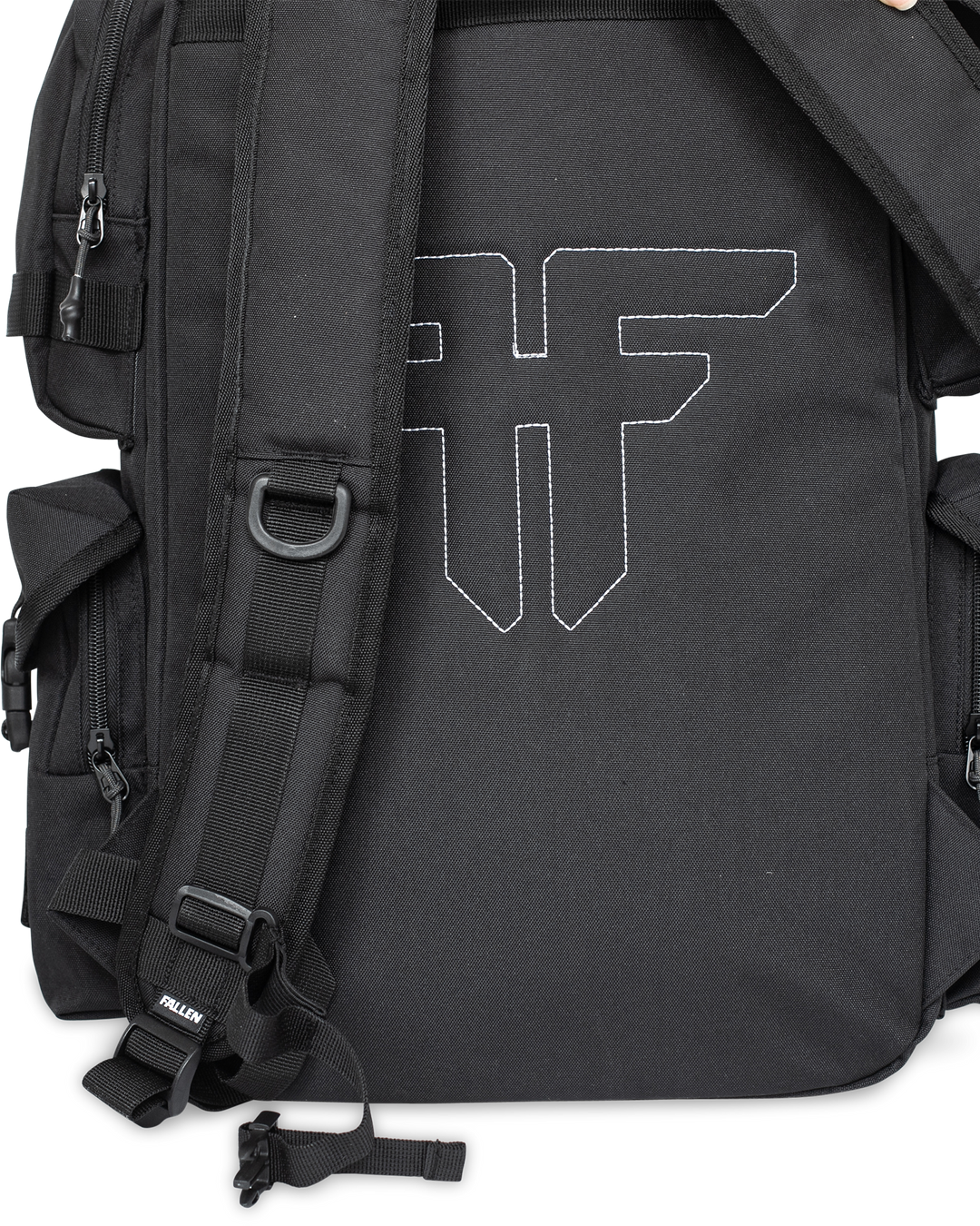 CARGO BACKPACK - BLACK / WHITE