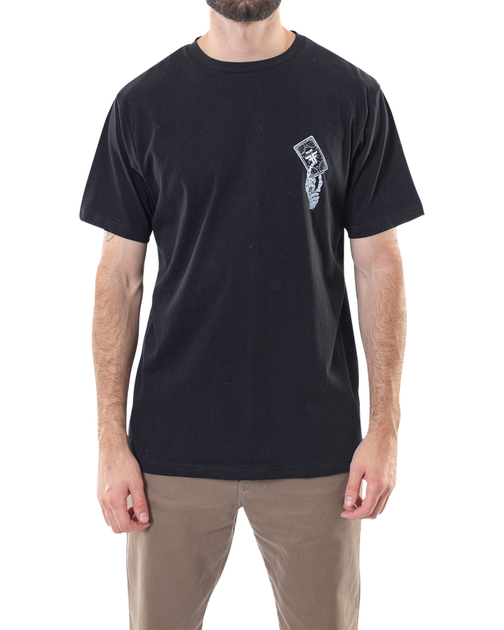 DEATH'S EMBRACE TEE - BLACK / WHITE