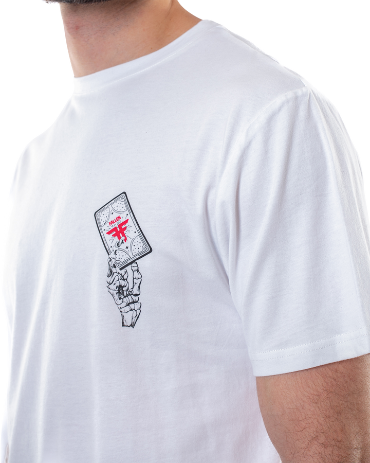 DEATH'S EMBRACE TEE - WHITE / RED