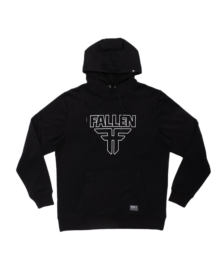 INSIGNIA HOODIE - BLACK / WHITE