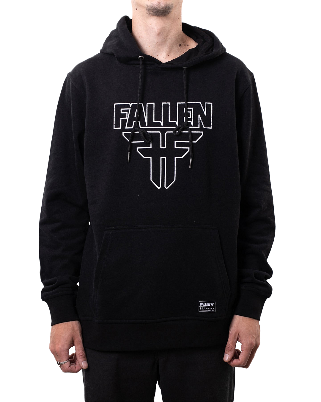 INSIGNIA HOODIE - BLACK / WHITE