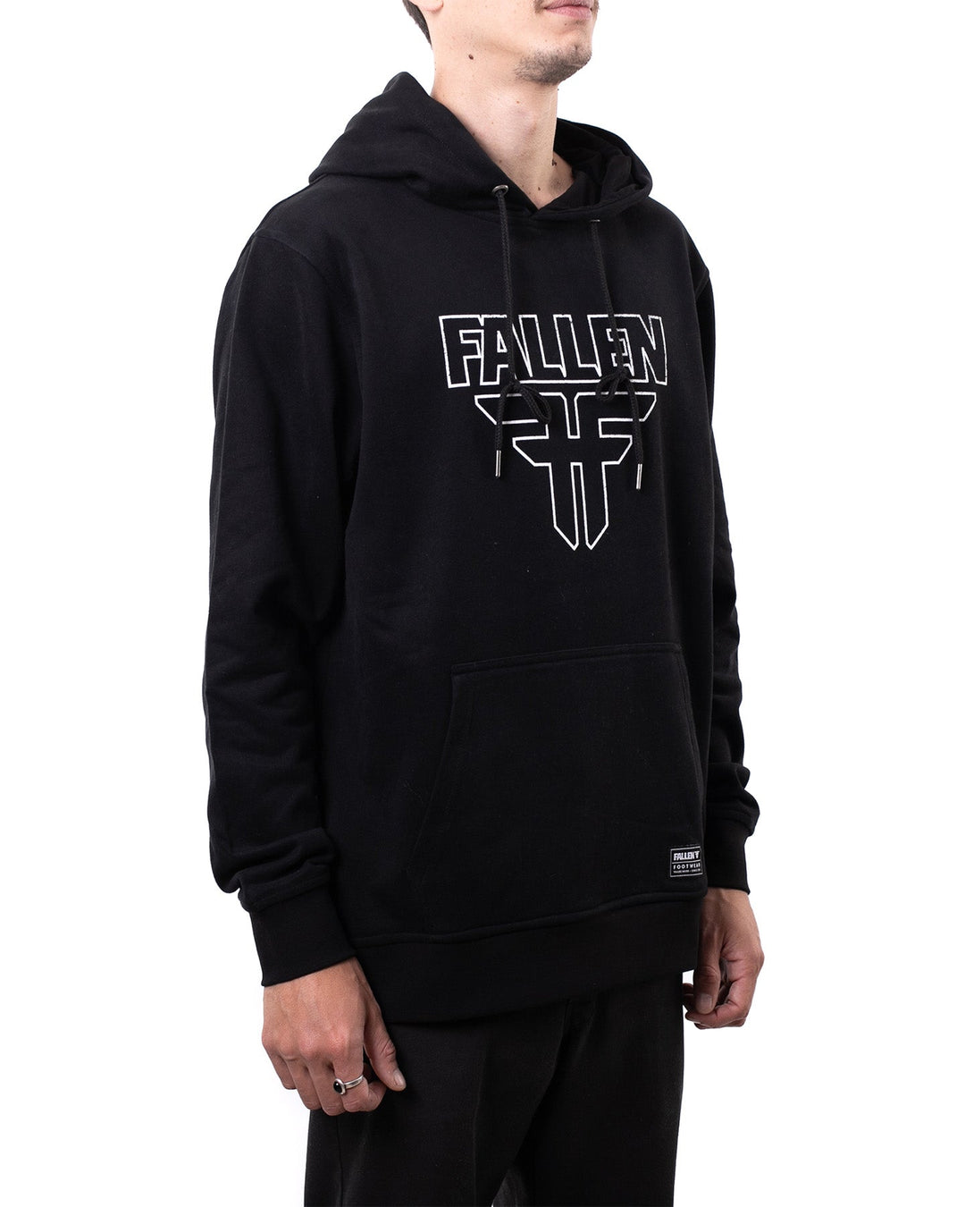 INSIGNIA HOODIE - BLACK / WHITE