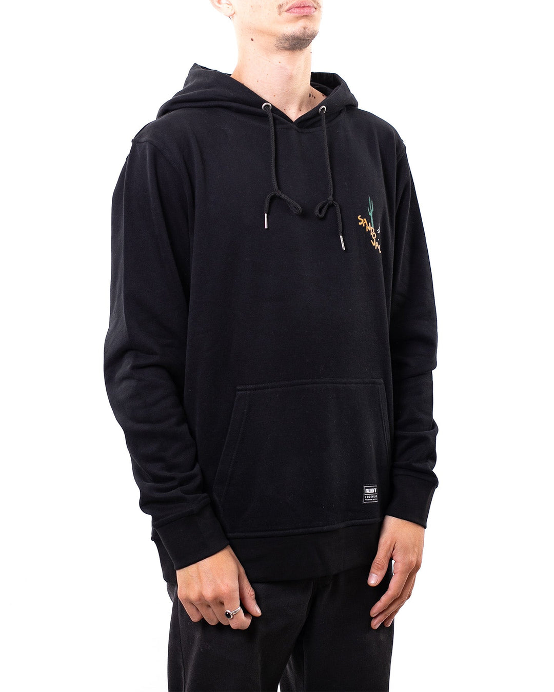 THE WANDERER HOODIE - BLACK / YELLOW (TOMMY SANDOVAL)