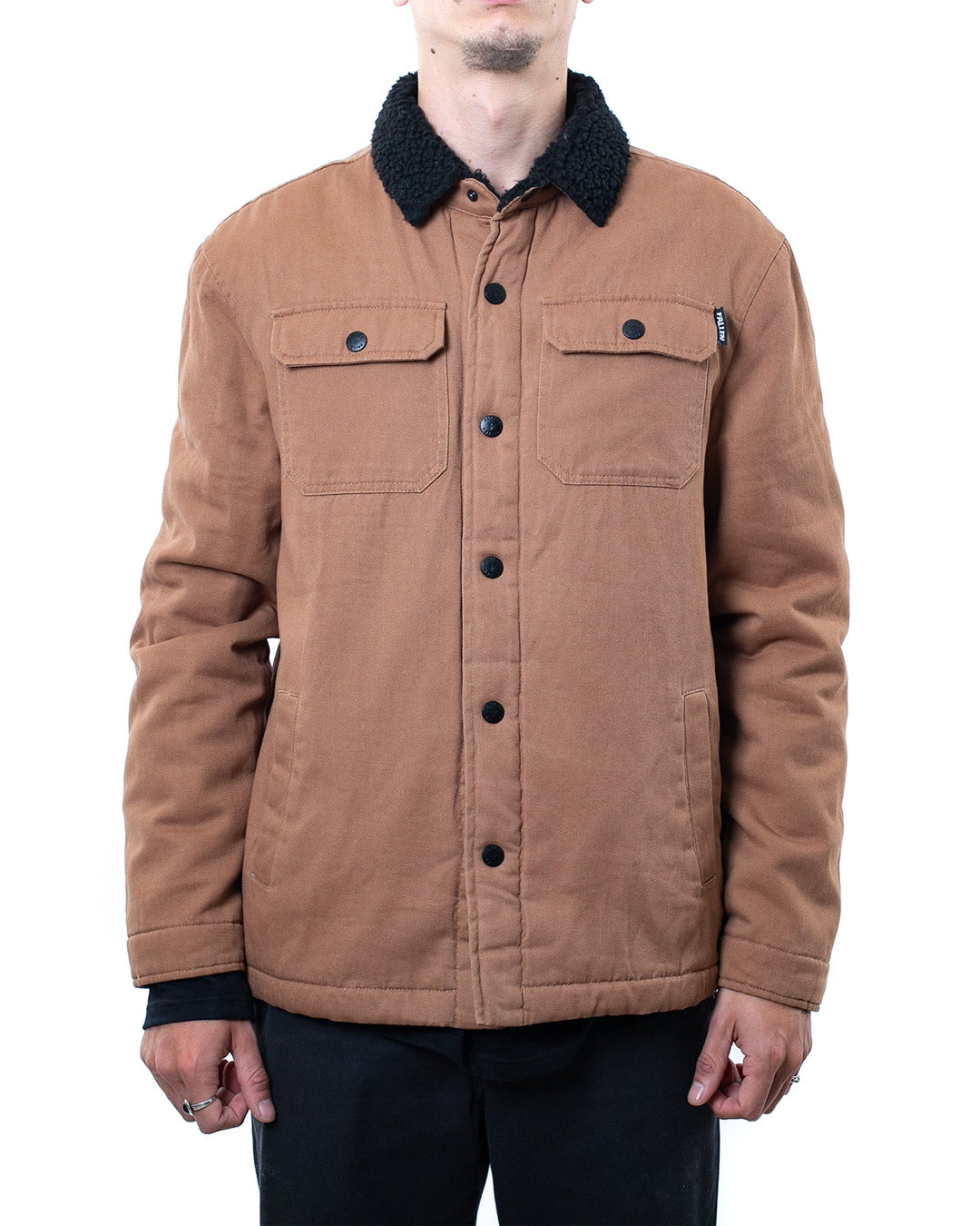 LAMB JACKET - BROWN / BLACK