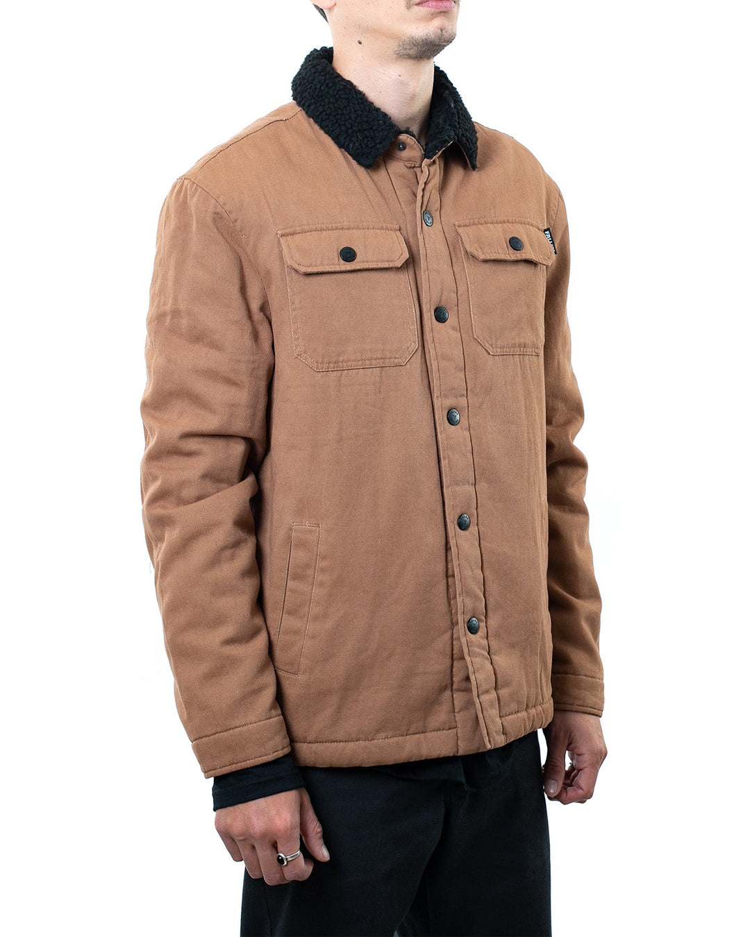 LAMB JACKET - BROWN / BLACK