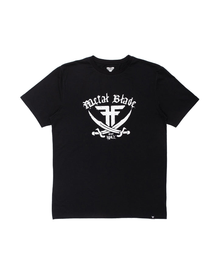 METAL BLADE PIRATE TEE - BLACK / WHITE