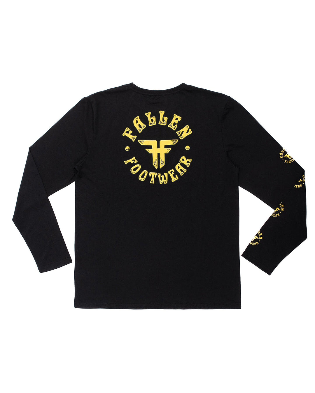 CIRCLE LOGO L/S TEE - BLACK / YELLOW