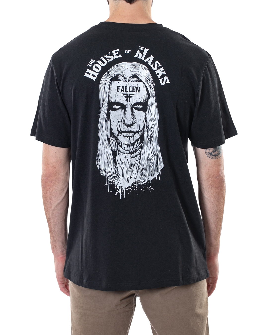 HOUSE OF MASKS TEE - BLACK / WHITE