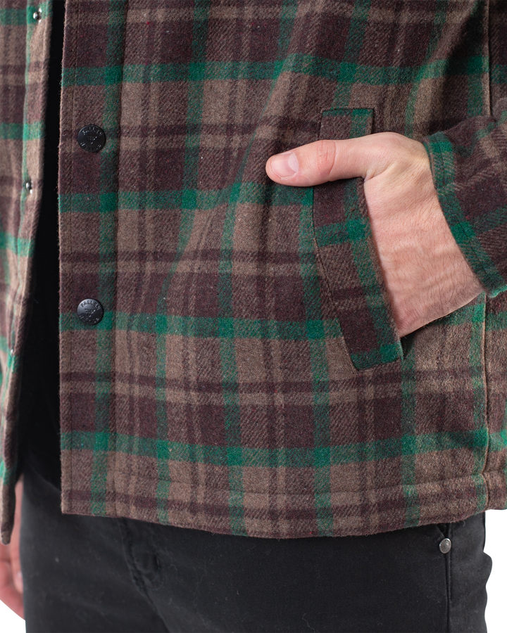 LAMB JACKET - BROWN / GREEN