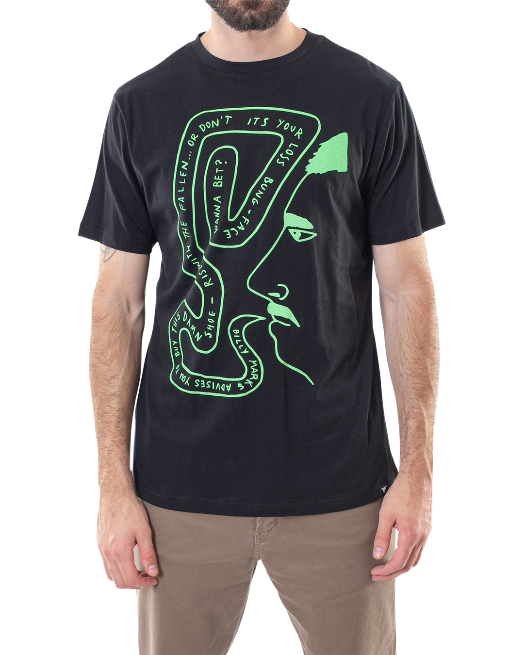 PAWN TEE - BLACK / LIME - BILLY MARKS