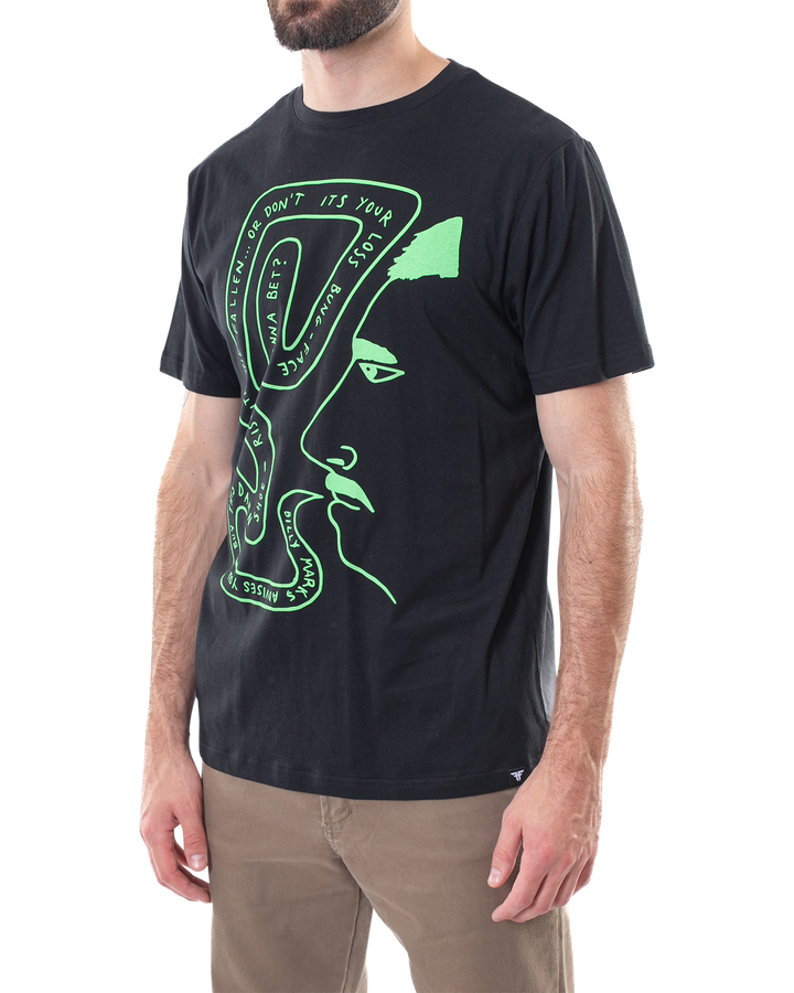 PAWN TEE - BLACK / LIME - BILLY MARKS