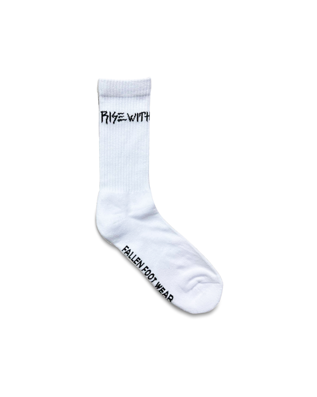 RISE WITH II SOCK - WHITE / BLACK