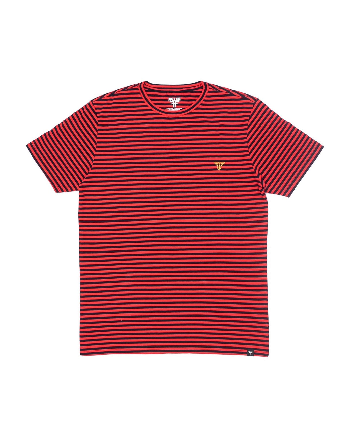 STRIPED TEE - RED / BLACK