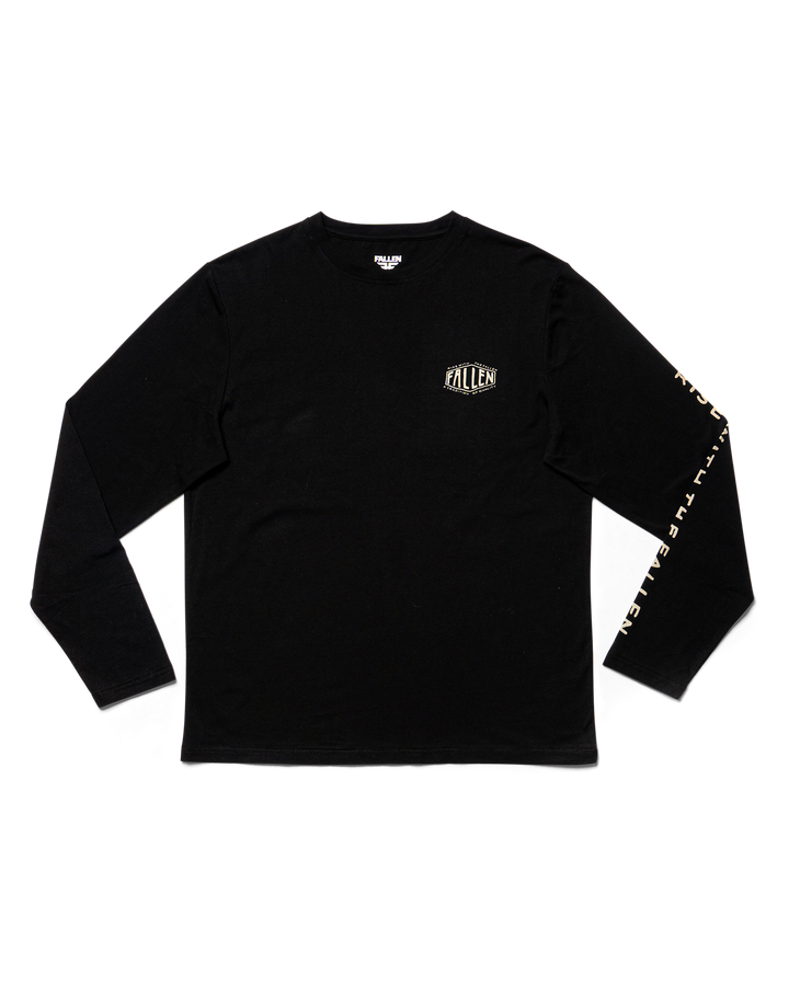 TRADITION L/S TEE - BLACK / OFF-WHITE